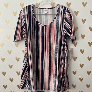 LuLaRoe striped perfect tee